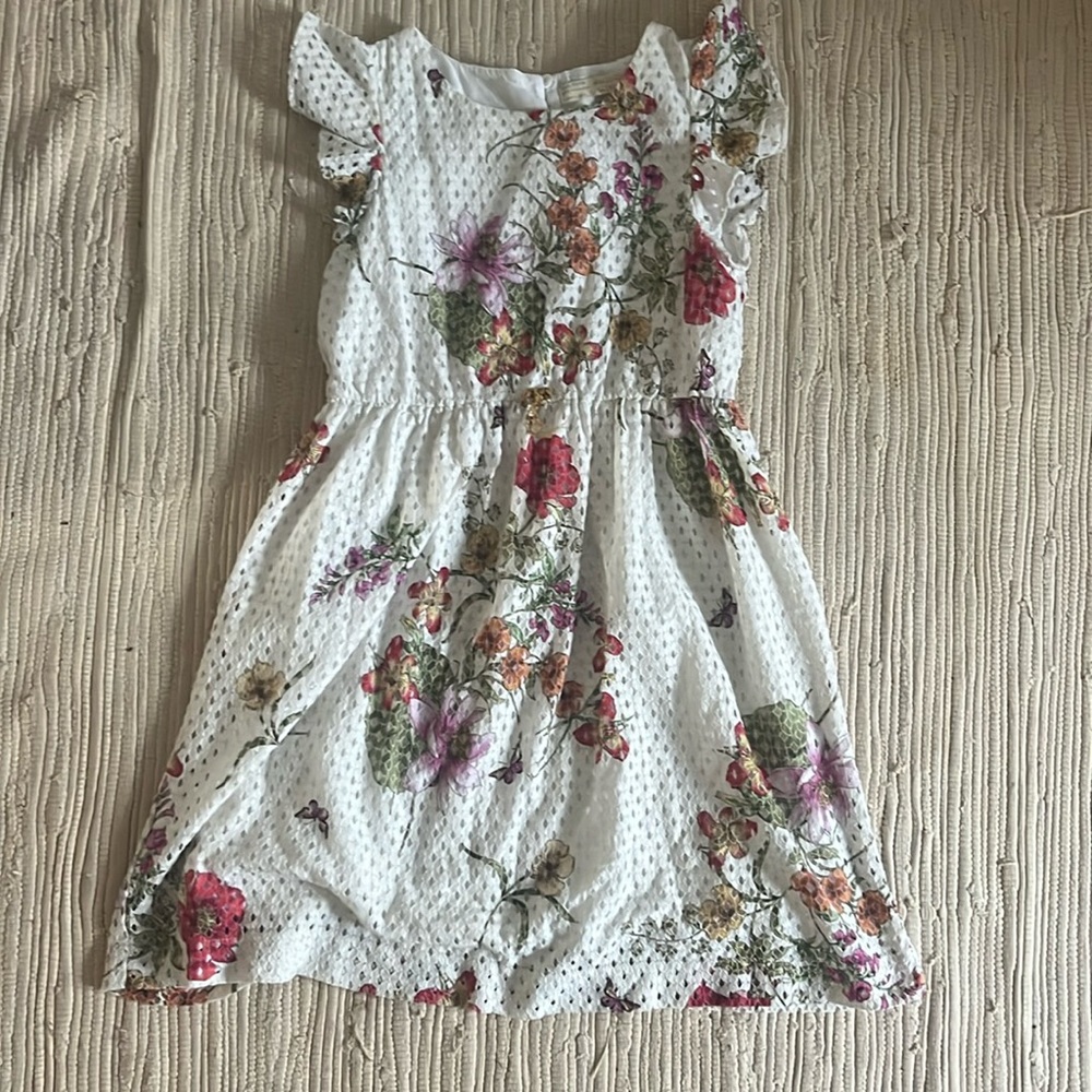 zara girls flowers dress